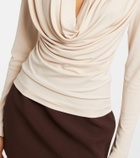 Wardrobe.NYC Draped jersey top