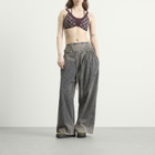 Marine Serre Women's Athleisure Yoga Bra Top in Deep Mahogany