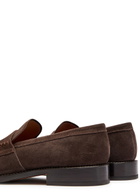 Grenson Nate Suede Loafers Brown
