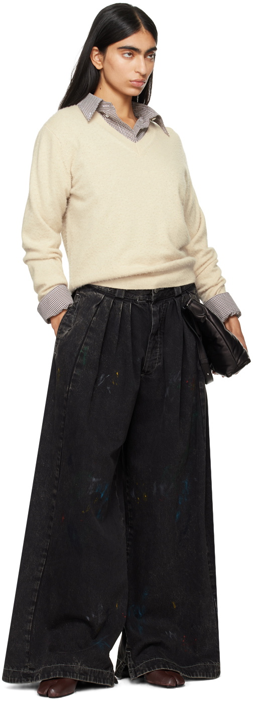 MAISON MARGIELA JEANS ブラックコットン Straight jeans Maison Martin Margiela Black size 30 US in