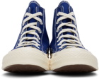 COMME des GARÇONS PLAY Blue Converse Edition Half Heart Chuck 70 Sneakers