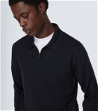 Brioni Wool half-zip polo sweater