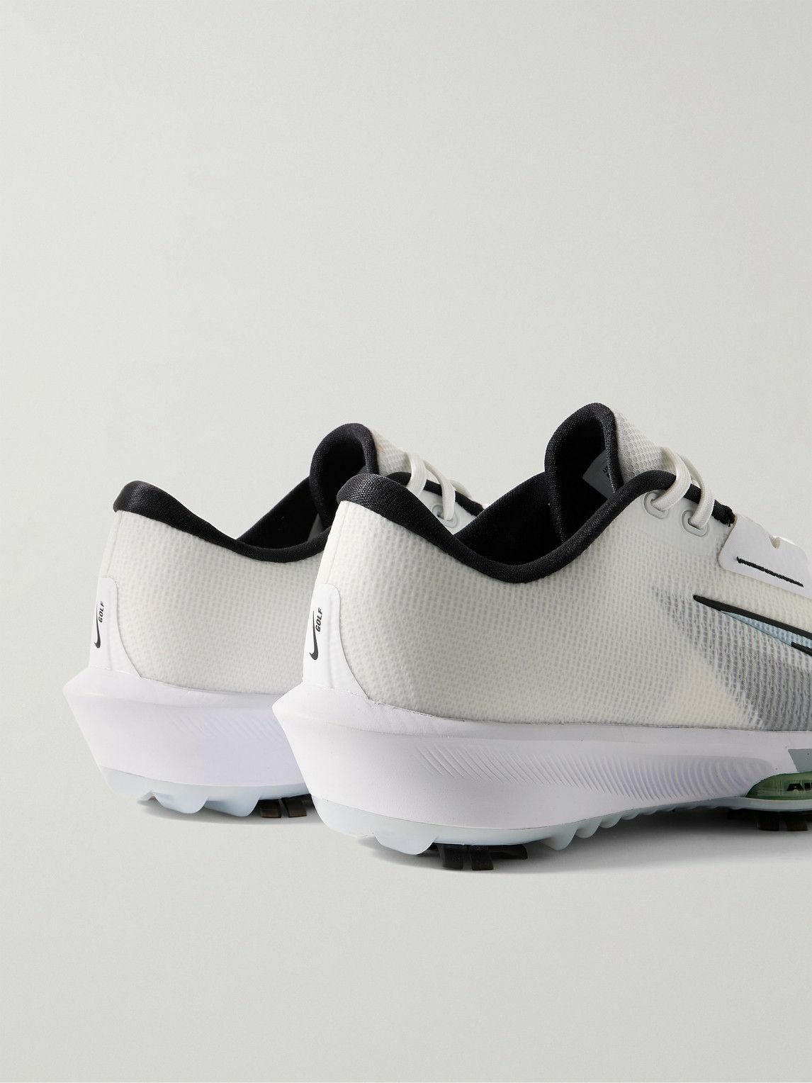 Nike Golf - Air Zoom Infinity Tour 2 Rubber-Trimmed Flyknit Golf Sneakers - White