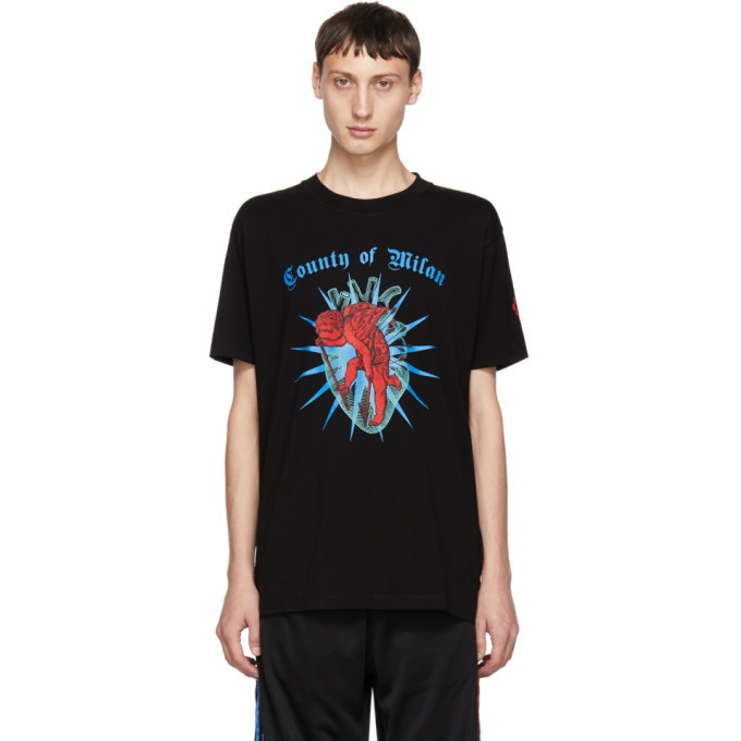 Photo: Marcelo Burlon County of Milan Black Cupido T-Shirt