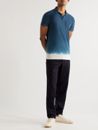 Altea - Dennis Dip-Dyed Cotton Polo Shirt - Blue