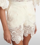 Elie Saab Embroidered broderie anglaise shorts