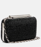 McQueen T-Bar Small embellished clutch