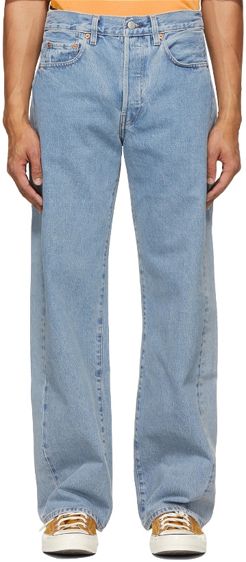 Photo: Levi's Vintage Clothing Blue Central Station Design Edition Embroidered Jeans
