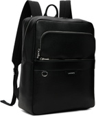 Lacoste Black Ossian Leather Backpack