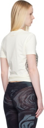 Jean Paul Gaultier Off-White 'The Laurel Stamped' Baby T-shirt