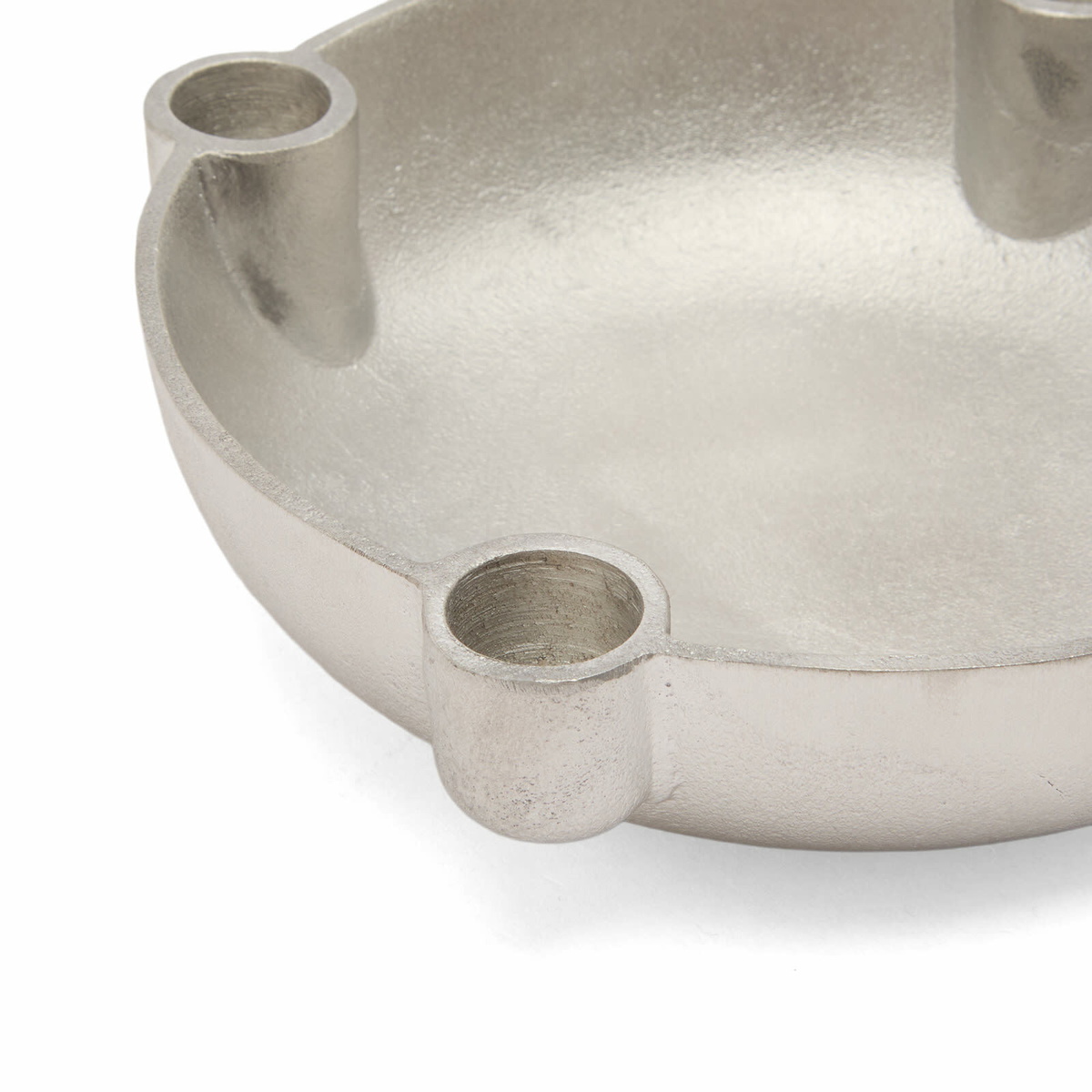 ferm LIVING Bowl Candle Holder - Medium in Aluminium 