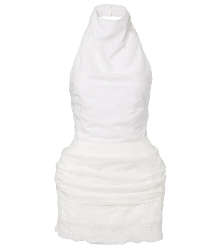 Photo: Magda Butrym Embroidered silk, wool and cotton-blend minidress