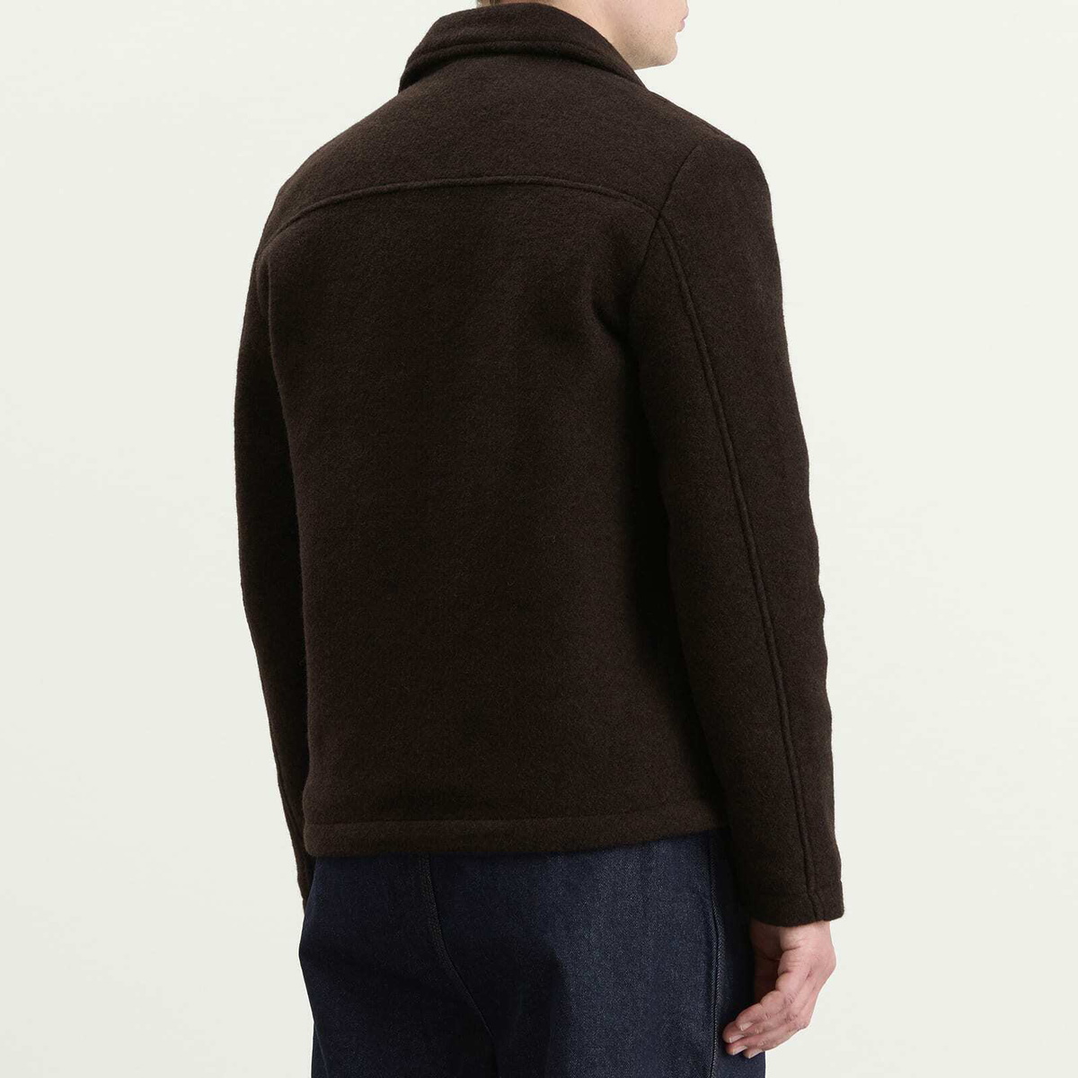 NN07 Men's Gael Brushed Wool Jacket in Dusky Port