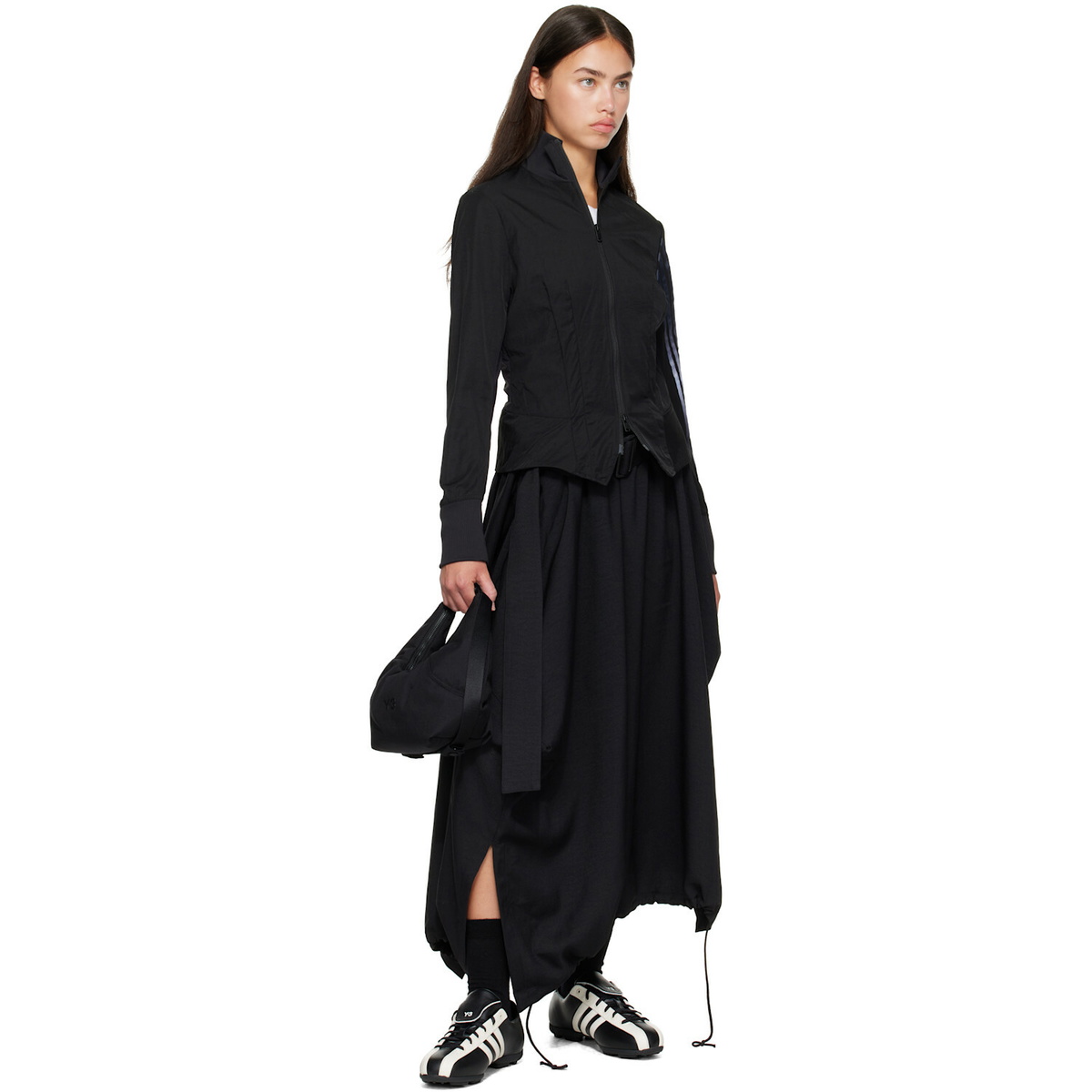 Y-3 Black & White Field Sneakers