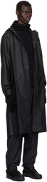 RAINS Black Longer Jacket Rain Coat