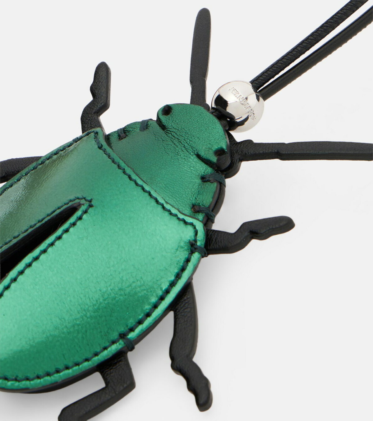 JW Anderson Beetle metallic leather bag charm