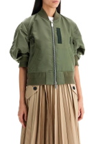 SACAI short-sleeved bomber Khaki