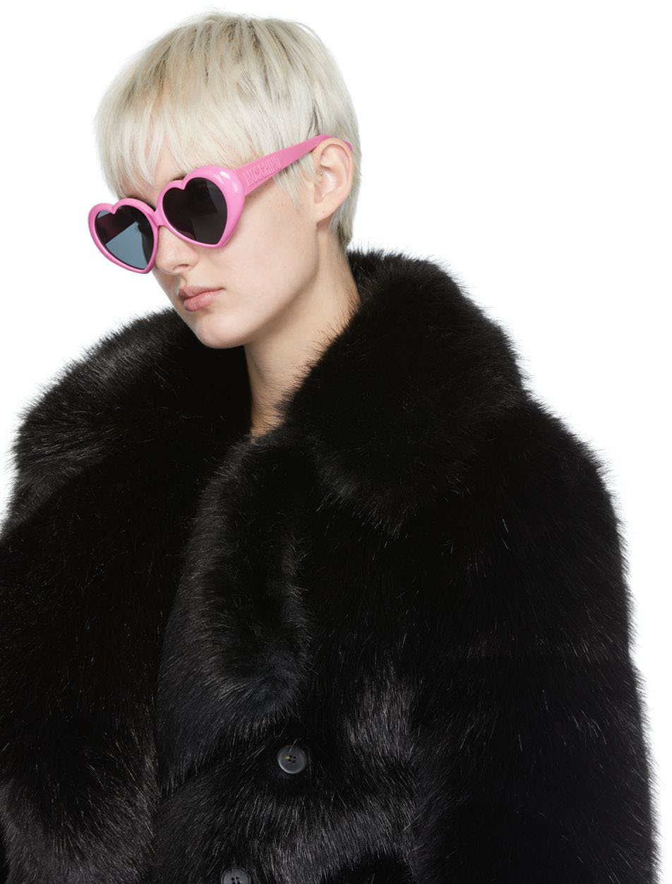 サングラス MOSCHINO Woman Sunglasses Pink MOS161/S 35J2S Moschino MOS161/S 35J/2S Pink Sunglasses for Woman