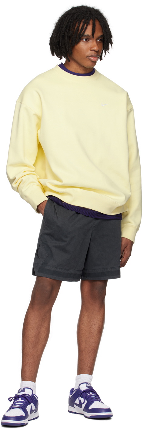 mens yellow nike sweatshirt