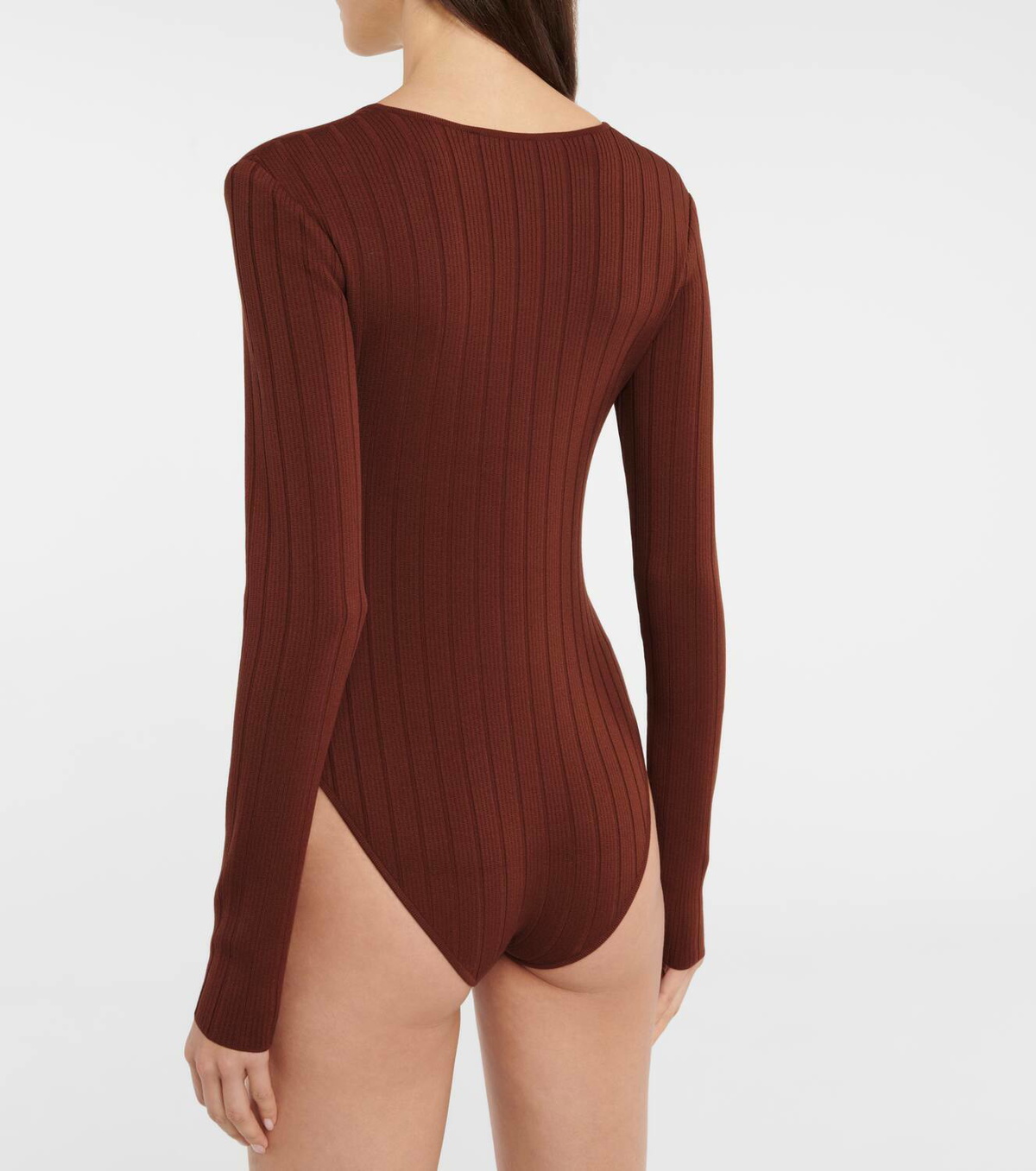 Zeynep Arçay Cutout ribbed-knit bodysuit