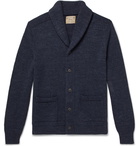 Polo Ralph Lauren - Shawl-Collar Mélange Cotton Cardigan - Blue