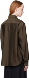 KHAITE Brown Argo Shirt