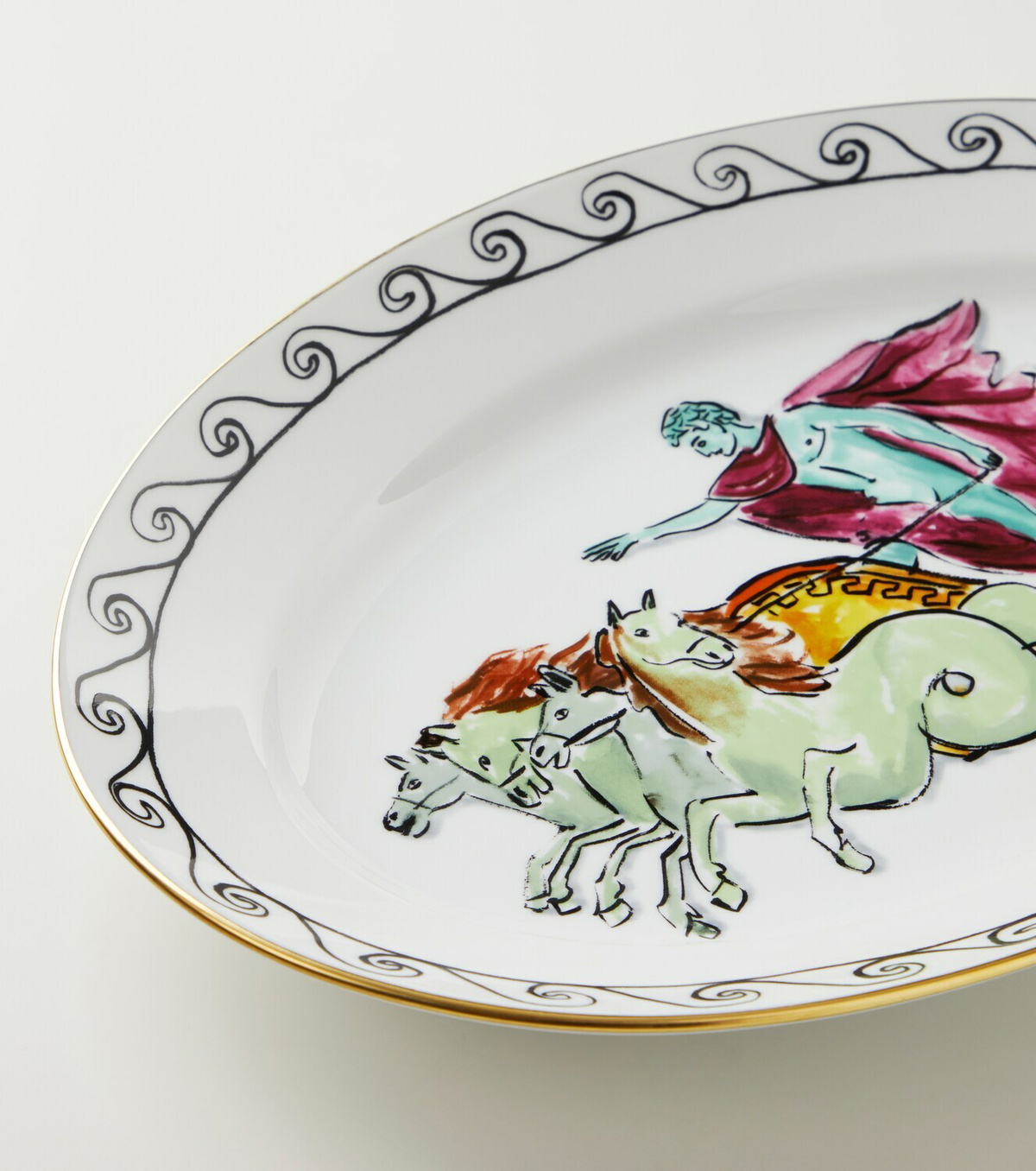 Ginori 1735 x Luke Edward Hall Il Viaggio di Nettuno porcelain platter