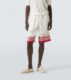 Dolce&Gabbana Majolica silk twill jacquard Bermuda shorts