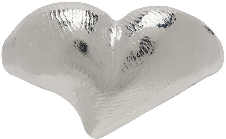 Fat Heart Shape Rounded Bottom Seb Brown Silver Fat Heart Ring Seb Brown
