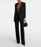Saint Laurent Silk-blend muslin bodysuit