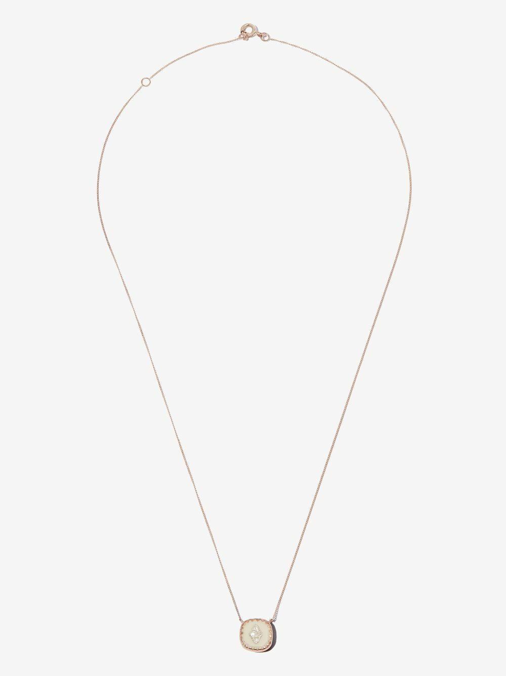 Pascale Monvoisin 9K Rose Gold Pierrot No.2 Diamond Necklace