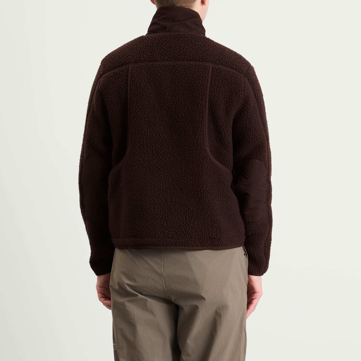 Pas Normal Studios Men's Off-Race Pile Fleece Jacket in Light Brown