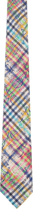 Photo: Vivienne Westwood Multicolor 8.5cm 'Graffiti Orb' Tie