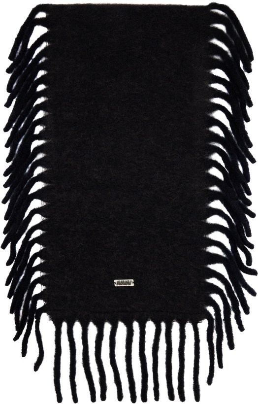 Photo: AVAVAV Black Fringed Scarf