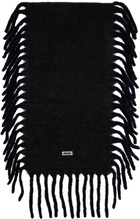 AVAVAV Black Fringed Scarf