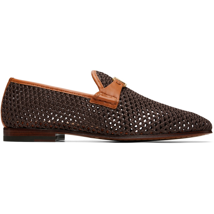 Photo: Valentino Garavani Brown Wolfe Loafers