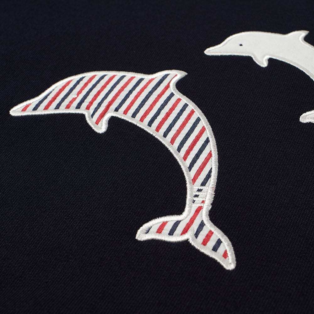 Thom Browne Dolphin Embroidered Crew Sweat Thom Browne