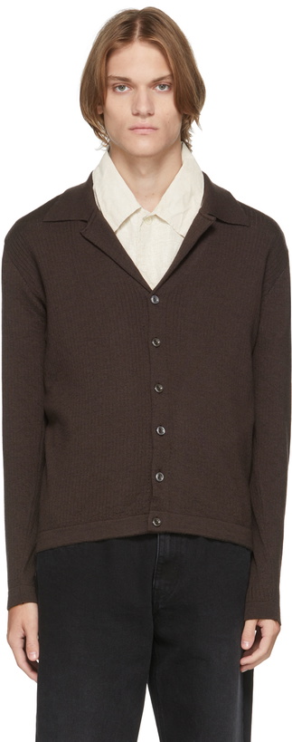 Photo: Second/Layer Brown Pistolero Ribbed Cardigan