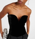Roland Mouret Velvet bustier