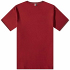 Thom Browne Men's Ringer T-Shirt in Dark Red