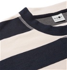 NN07 - Benja 3462 Striped Piqué T-Shirt - Blue