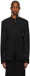 HODAKOVA Black Distressed Blazer