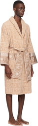 Versace Beige 'I Heart Baroque' Bathrobe