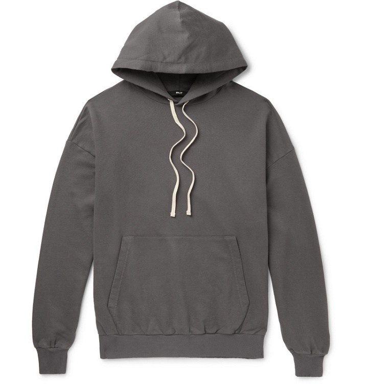 Photo: BILLY - Oversized Loopback Cotton-Jersey Hoodie - Gray