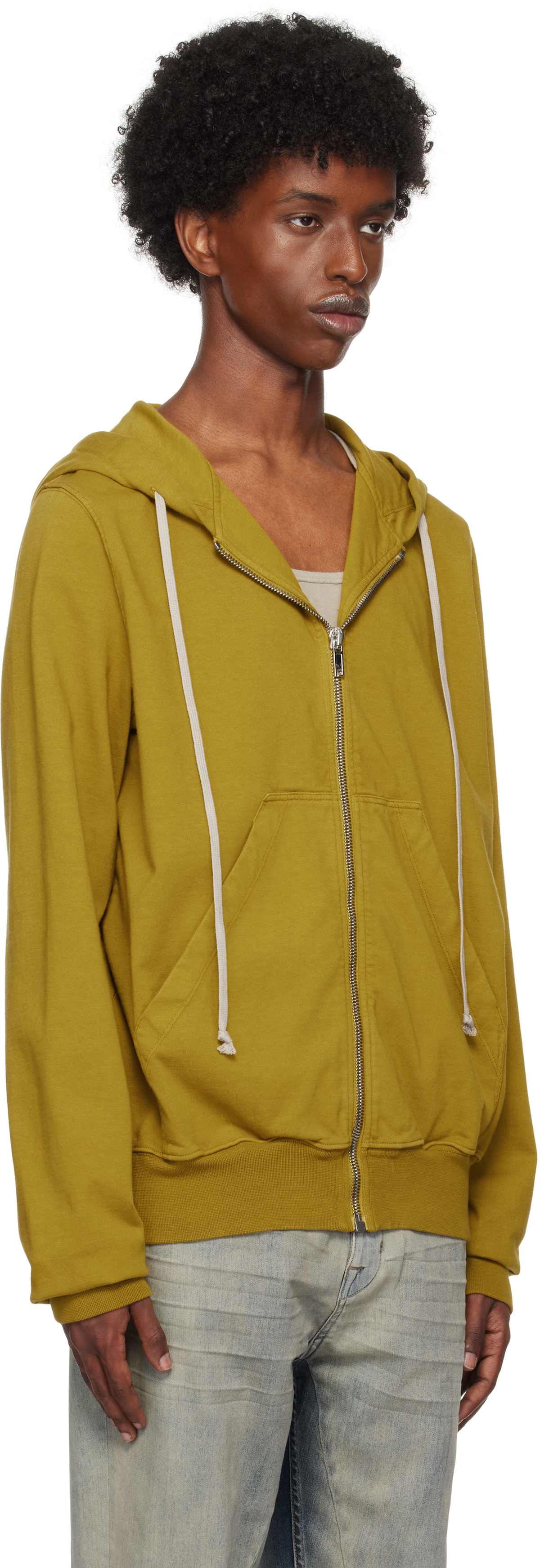 【Rick Owens】Porterville Jason フーディ Rick Owens DRKSHDW Yellow Porterville Jason Hoodie Rick