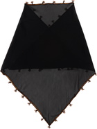 Bode Black Beaded Scarf