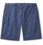 Loro Piana - Slim-Fit Stretch-Cotton Shorts - Blue