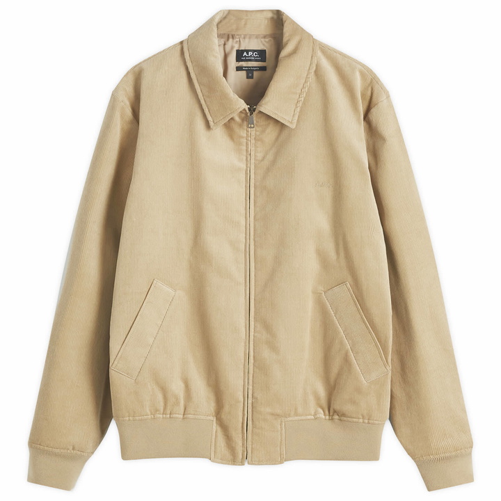 Photo: A.P.C. Men's Gilles Corduroy Jacket in Beige
