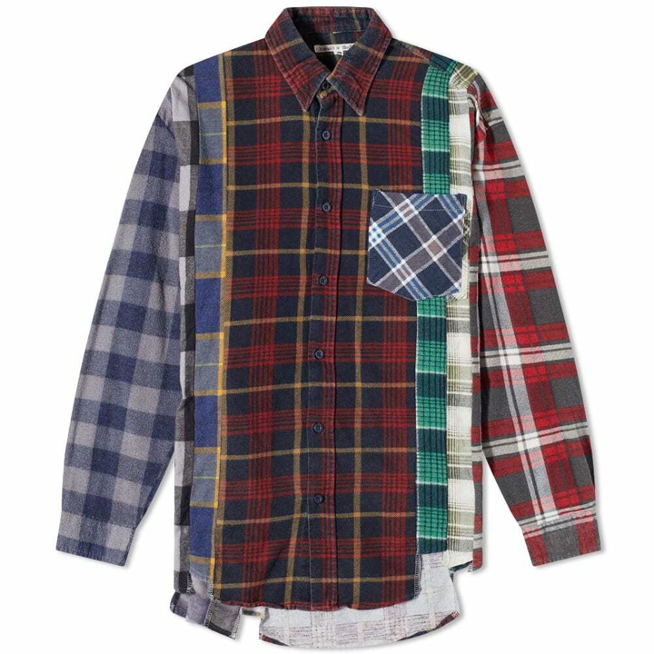 Photo: Needles Men's 7 Cuts Flannel Shirt in Assorted