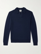 Hartford - Wool and Cashmere-Blend Polo Shirt - Blue